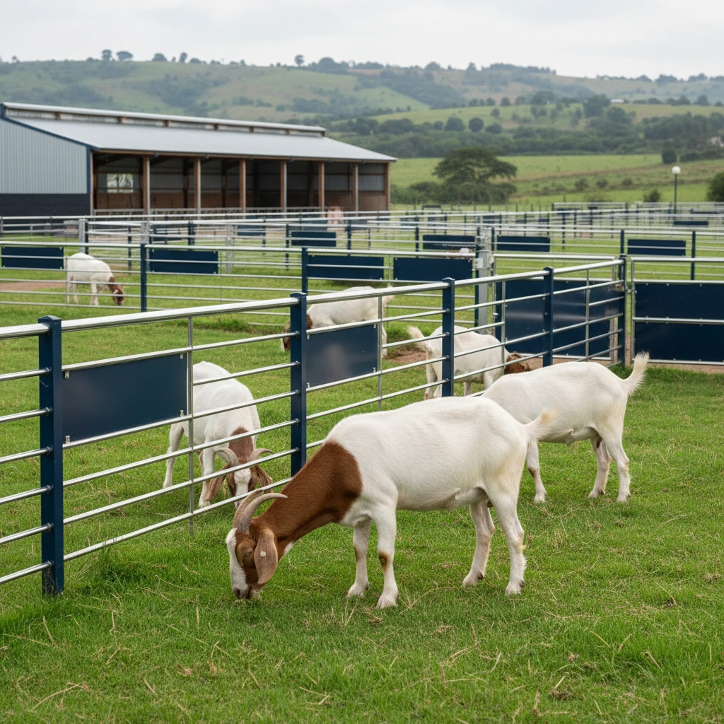Commercial Boer goat breeding herd in Kenya