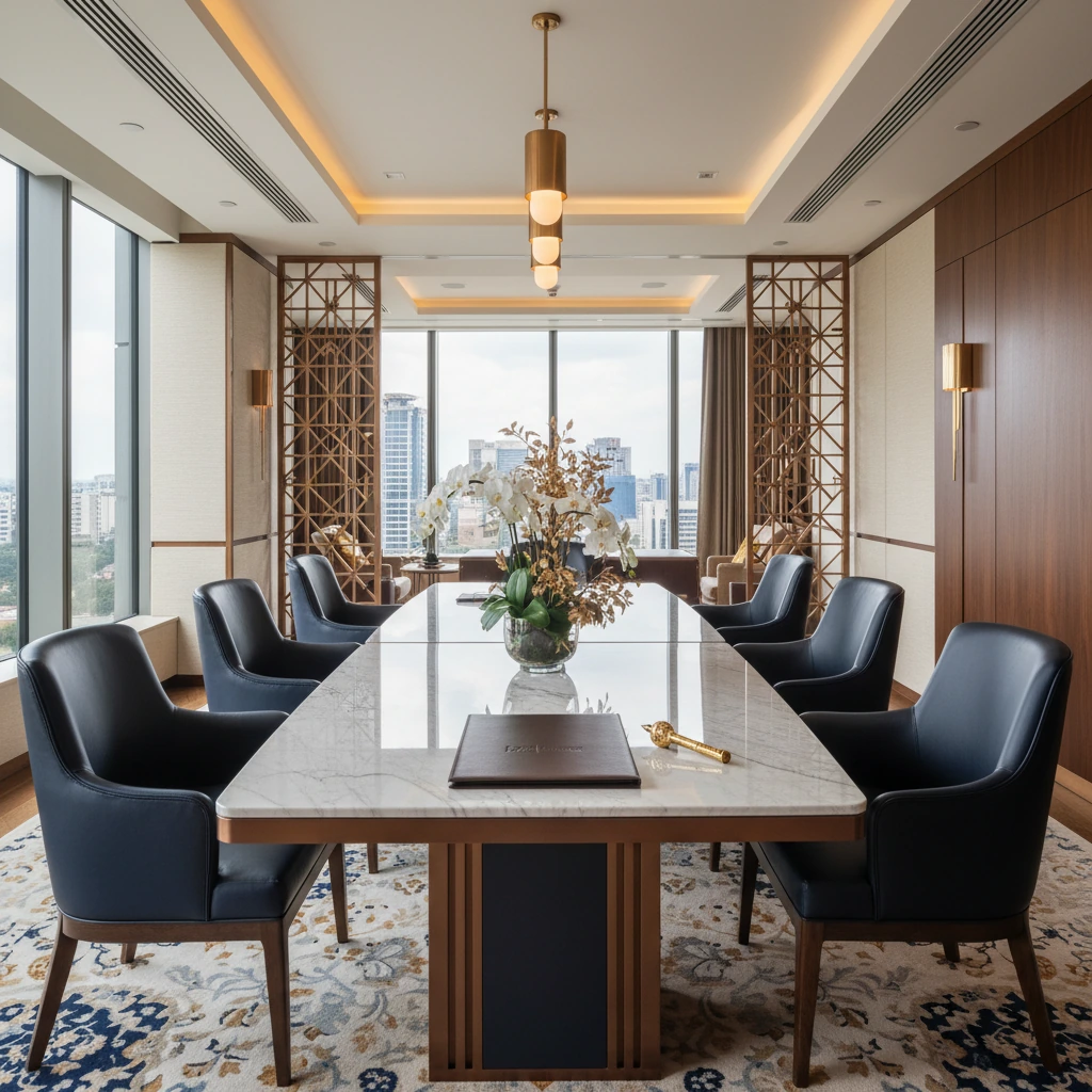 Wazi Group corporate office reception desk