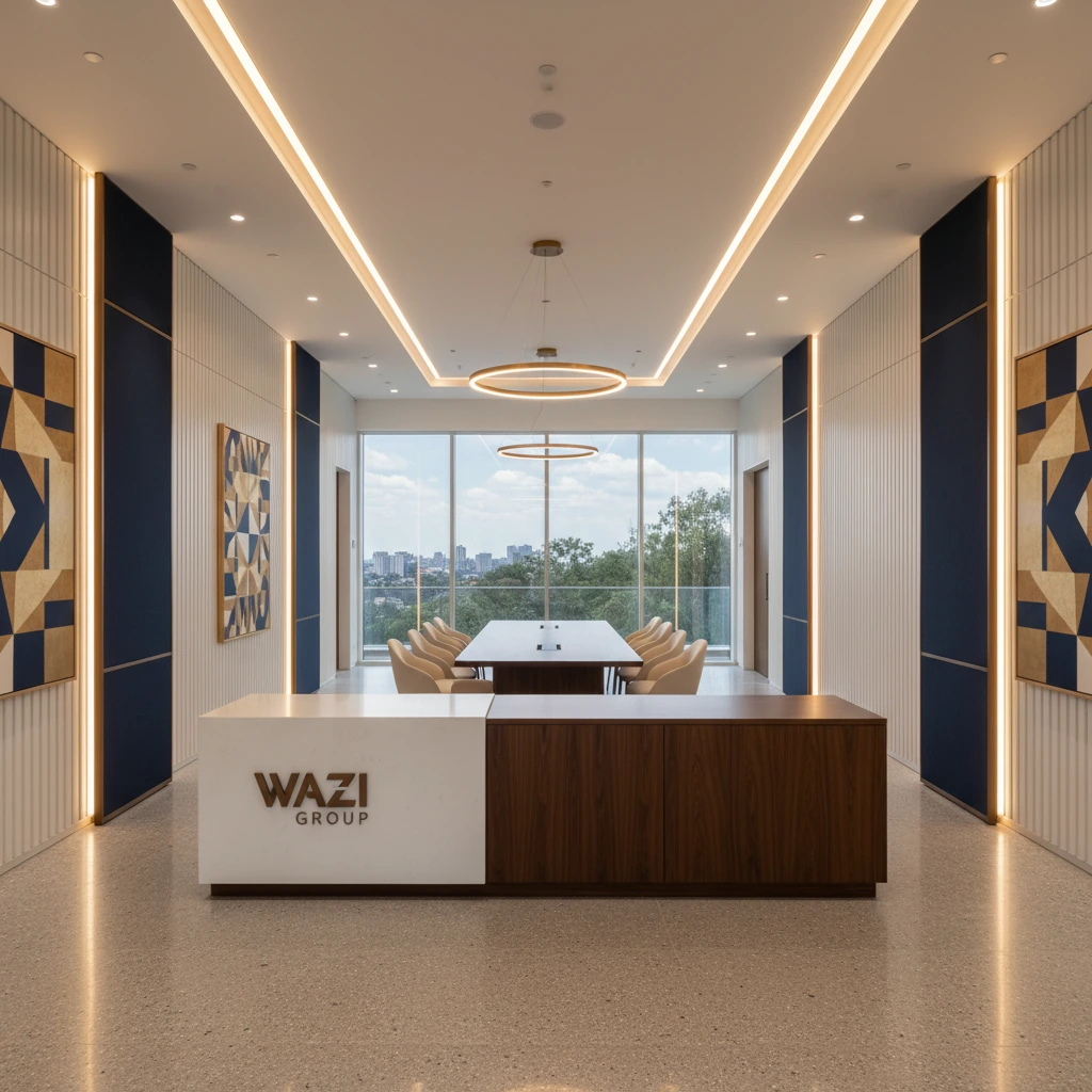 Wazi Group customer engagement and corporate office reception in Nairobi