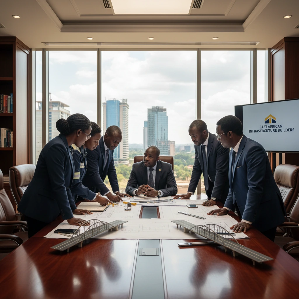 Public-private partnership signing ceremony and infrastructure project planning