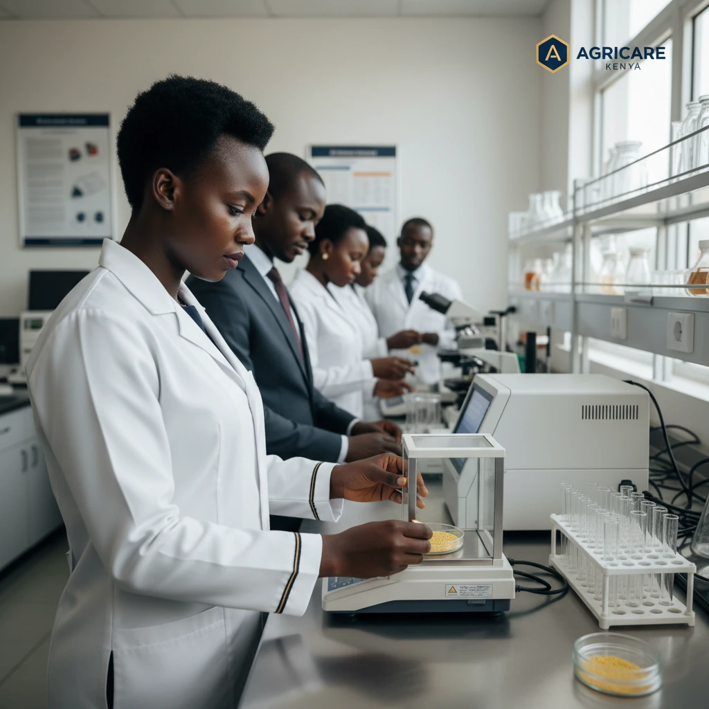 Laboratory grain quality inspection and aflatoxin testing depot